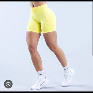 Vibrant Yellow Women's Bike Shorts